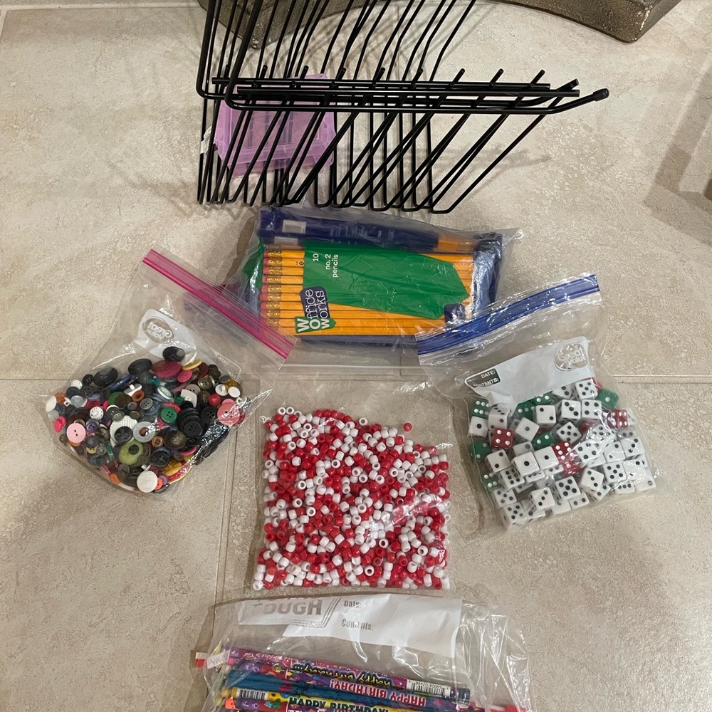 TEACHERS TEACHERS Math & Lang Arts skill building BundleW Beads & Dice Sorters